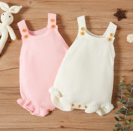 Inexpensive cute baby clothes for girls. sweet baby girl jumpsuits.