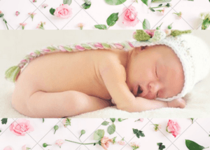 5 Benefits Organic baby clothes have-New born baby sleeping with white head on