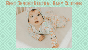 Best gender neutral baby clothing-Baby dressed in unisex baby clothes 'animal kingdom'