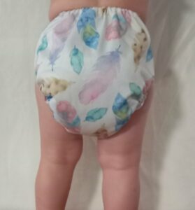 Reusable nappies in Australia-Baby wearing Big Softies reusable nappy-Baby wearing Big Softies Reusable nappy
