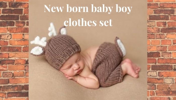 New born baby boy clothes set