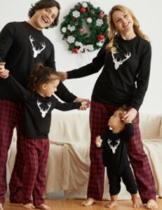 Pat Pat baby clothes-Matching family Christmas PJs