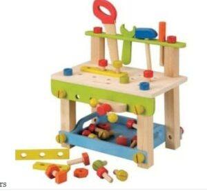 The best toys for babies and toddlers to enjoy safely-Non toxic Large work bench with tools
