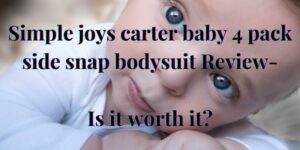 Simple joys carter baby 4 pack side snap bodysuit bundle.
