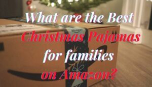 What are the Best Christmas Pajamas for families on Amazon?-Amazon box under a Christmas tree.
