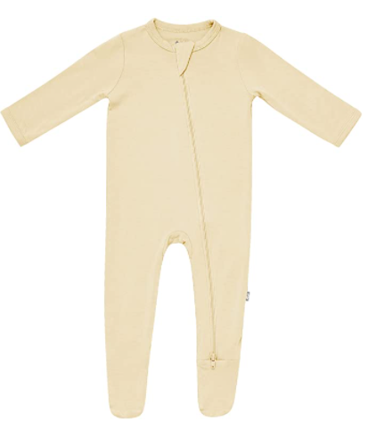 Are Kyte Bamboo zipper footies worth it?-Kyte Bamboo zipper footie color Wheat.