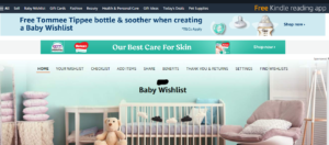 Is the Amazon the best baby gift registry in Australia?-Dashboard of the baby gift registry of Amazon Australia.