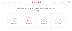 What is Babylist and how does it work?-Image of the start of the Babylist mini Quiz.
