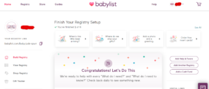 What is the Babylist and how does it work?-Screenshot from the start of the mini quiz to set up your Baby registry with Babylist.