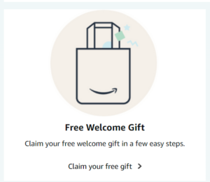 Is there an Amazon baby registry welcome box in Australia?- Screenshot of the Free welcome gift box in baby registry dashboard.